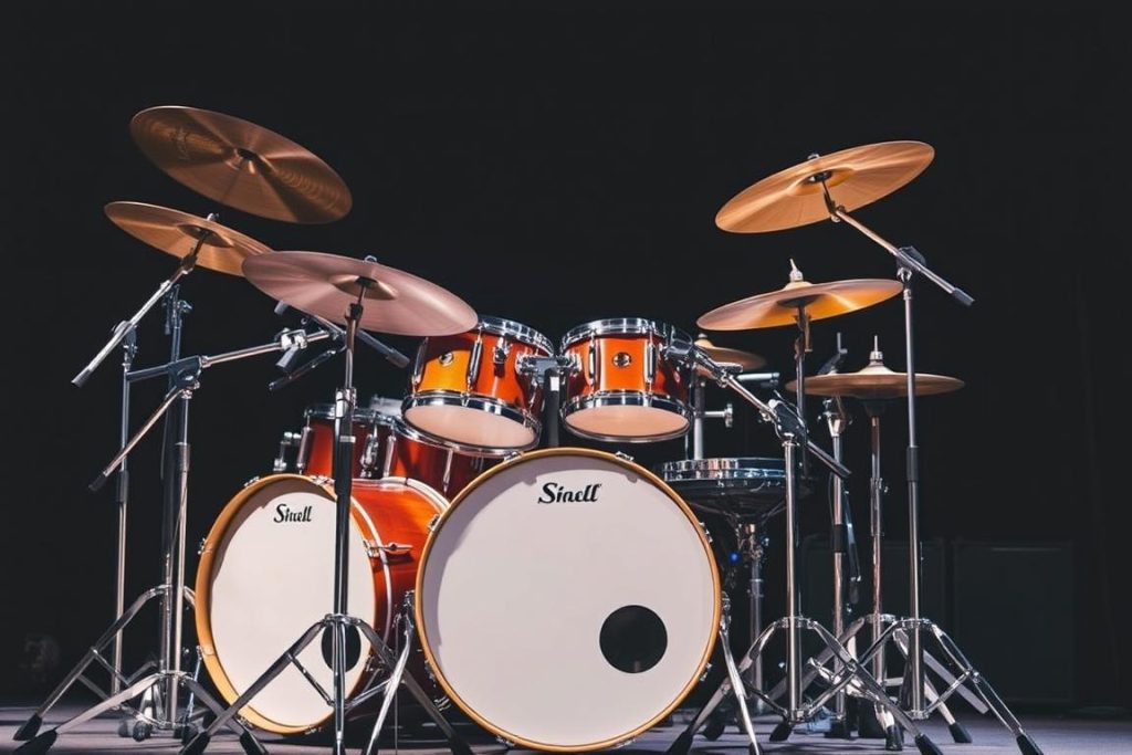 Drum kit lengkap sebagai alat musik band lengkap Drum kit lengkap sebagai alat musik band lengkap