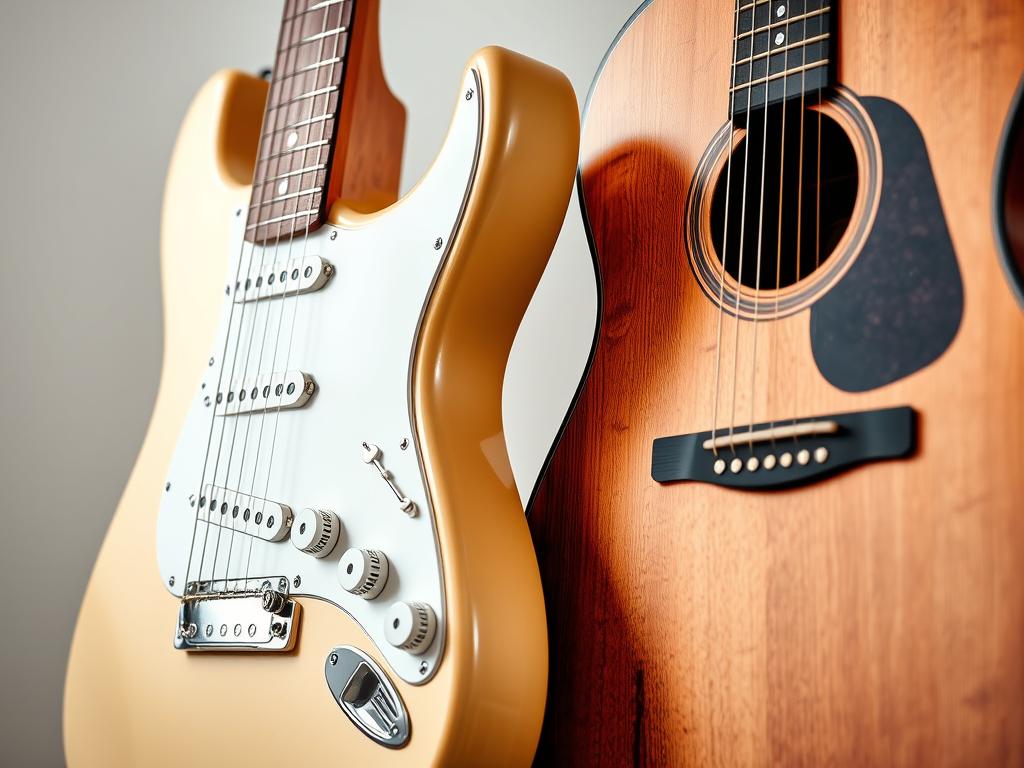 Gitar elektrik dan gitar akustik sebagai alat musik band lengkap Gitar elektrik dan gitar akustik sebagai alat musik band lengkap